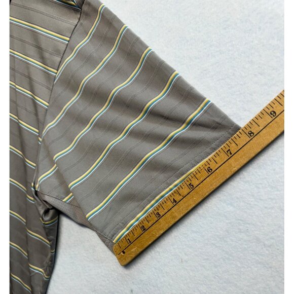 Adidas Clima Cool Striped Polo Golf Casual Size XL - Picture 7 of 12